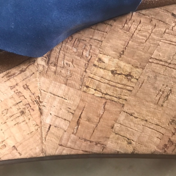 CLARKS LEATHER & CORK SANDALS - Picture 8 of 8